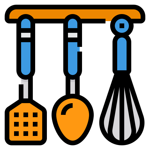 أدوات المطبخ وأدوات ورموز الخصم